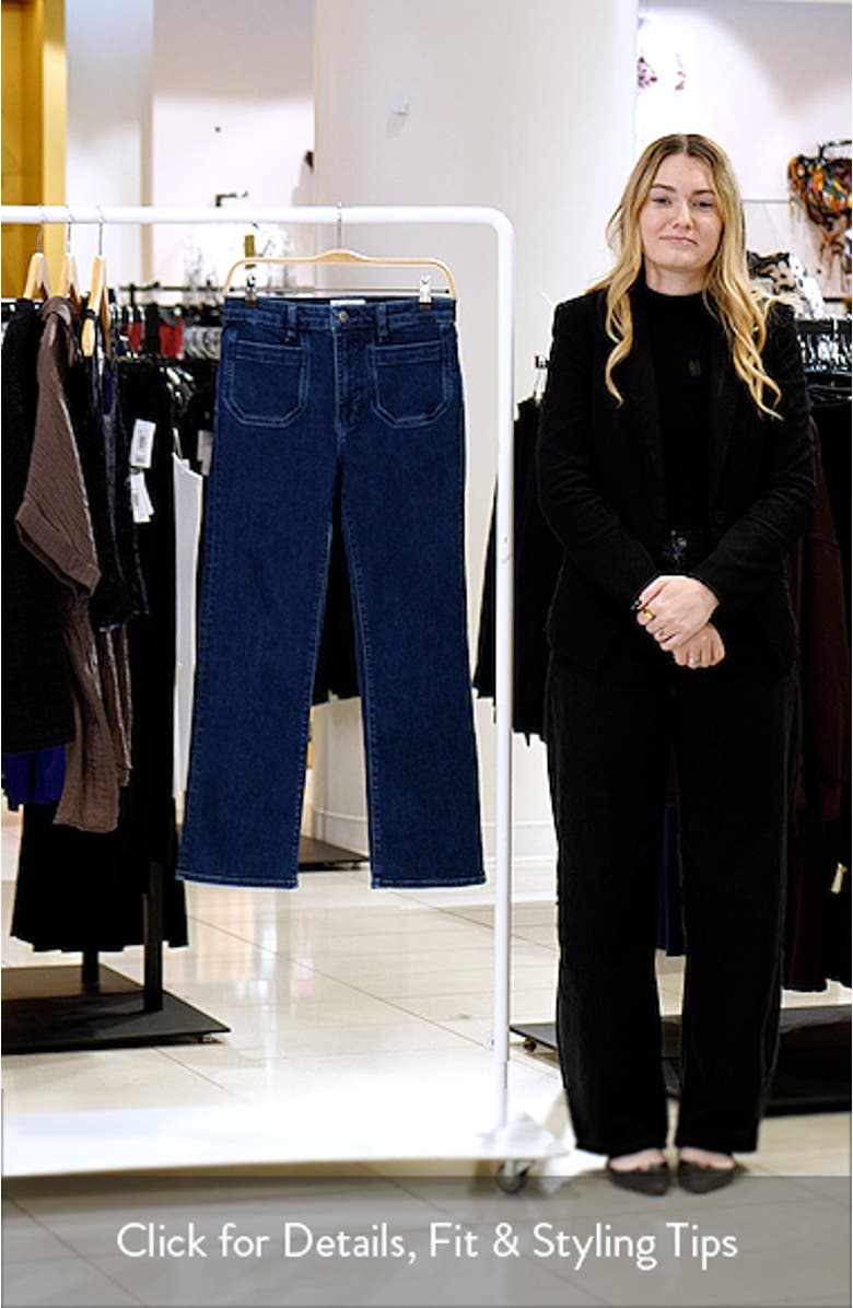 The Reboot Patch Pocket High Waist Ankle Bootcut Jeans, sales video thumbnail