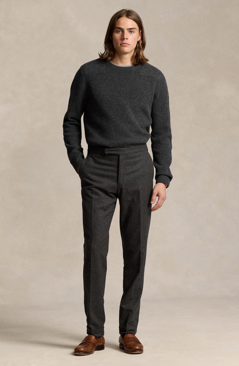 Polo Ralph Lauren Wool Rib Crewneck Sweater, Alternate, color, 