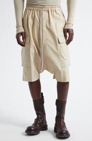 Rick Owens Temple Pods Drawstring Cargo Shorts