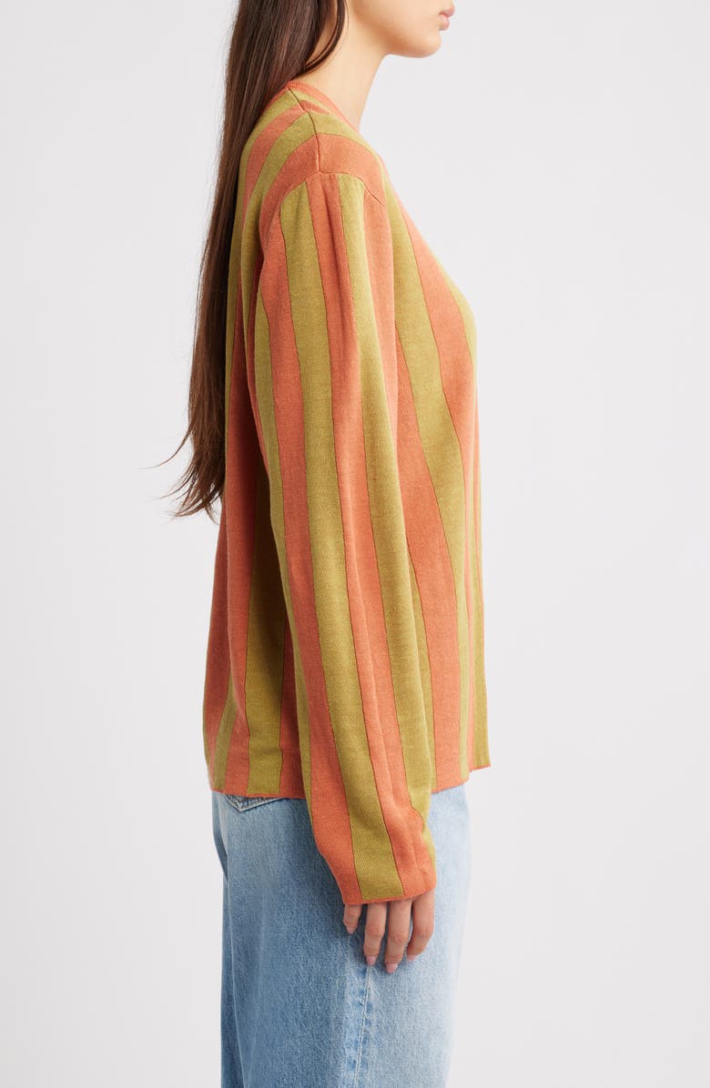 EMILY DAWN LONG Carlington Stripe Shell, Alternate, color, Terra Cotta/ Dust Stripe