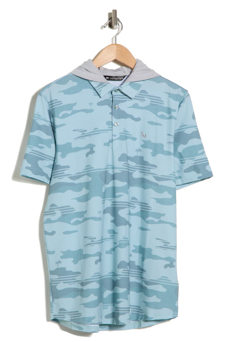 Featherweight Stealth Hooded Polo, Alternate, color, GRAY MIST