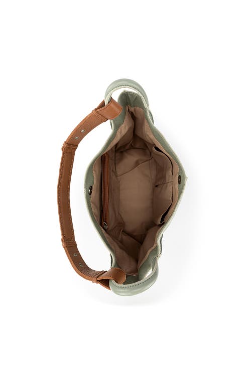 The Sak Los Feliz Medium Tote Leather Bag In Green