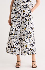 Adrianna Papell Crinkle Wide Leg Pants