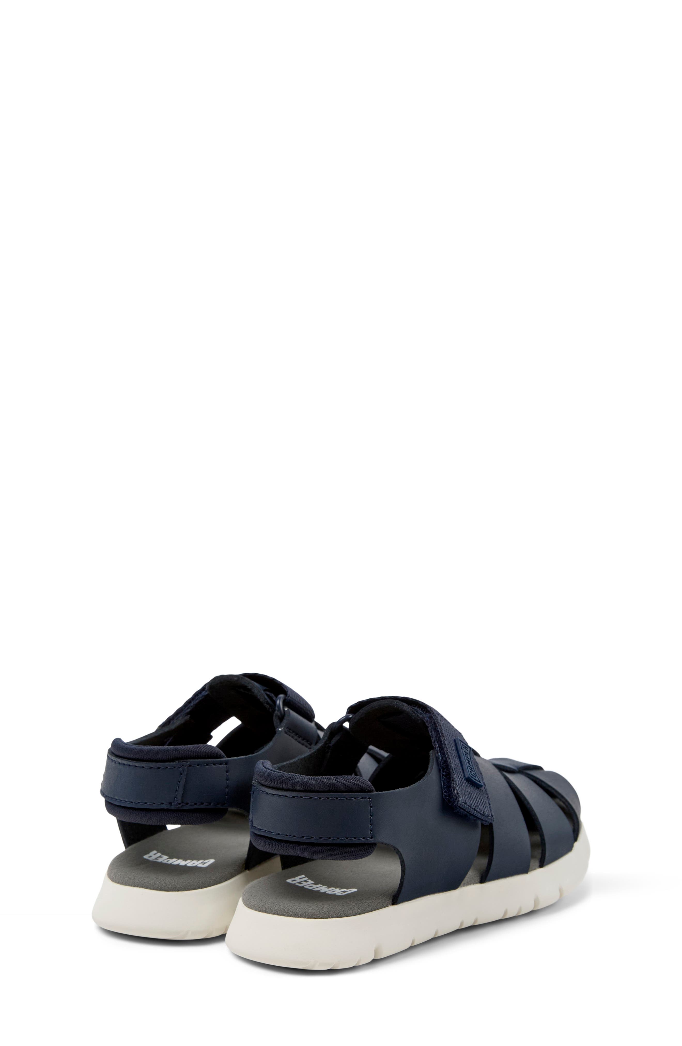 Camper Kids' Oruga Fisherman Sandal, Alternate, color, Navy