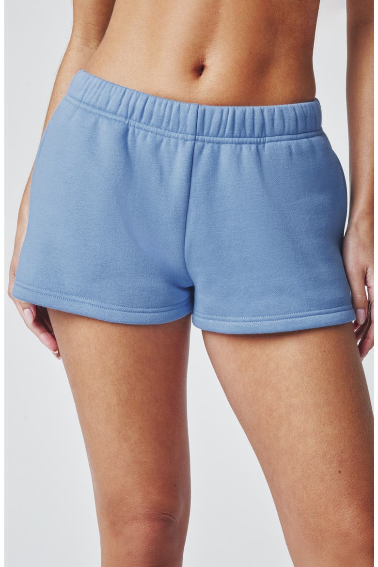 Cozy Crush Sweat Shorts, Alternate, color, VINTAGE BLUE