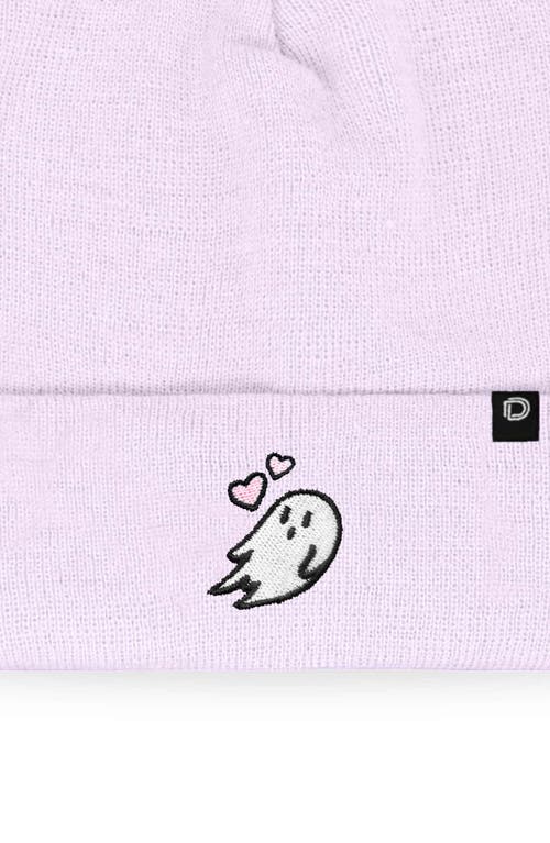 Dalix Heartly Ghost Beanie In Lavender