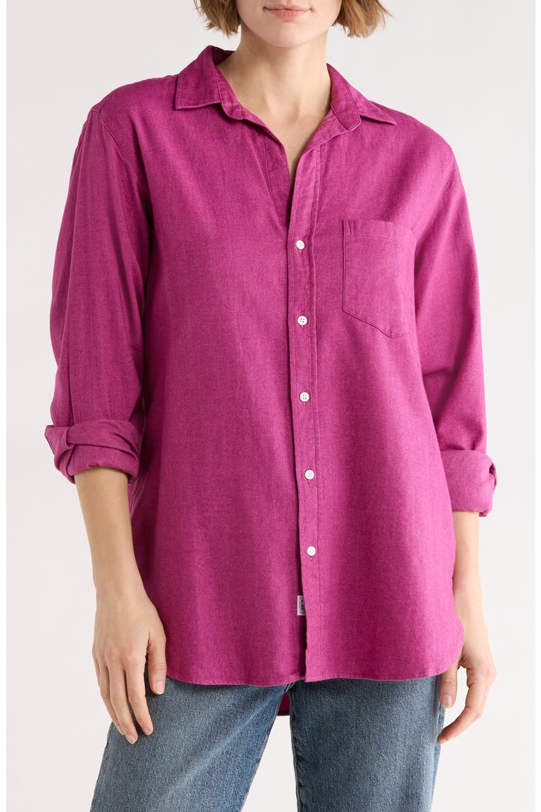Joedy Boyfriend Button-Up Shirt, Main, color, PINK