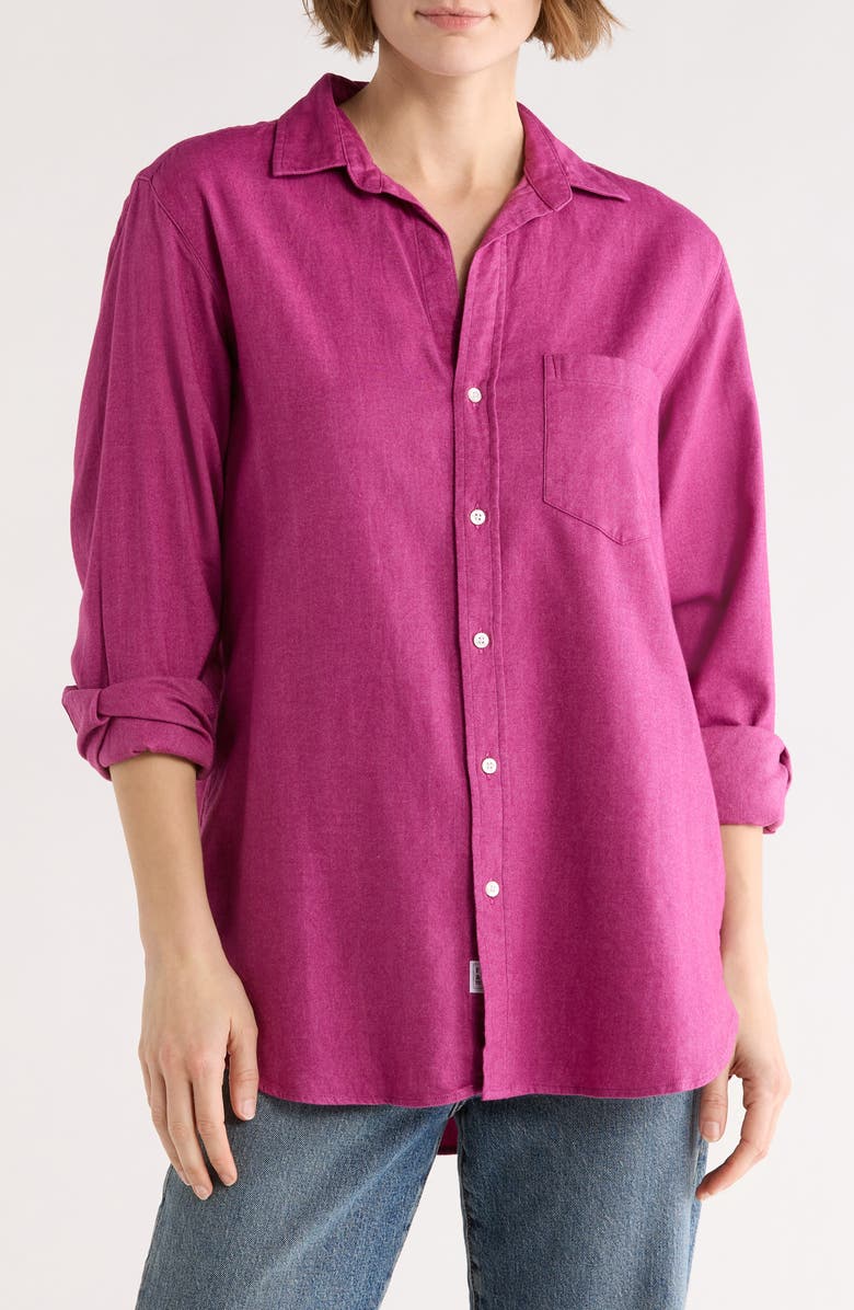 Frank & Eileen Joedy Boyfriend Button-Up Shirt, Main, color, Pink