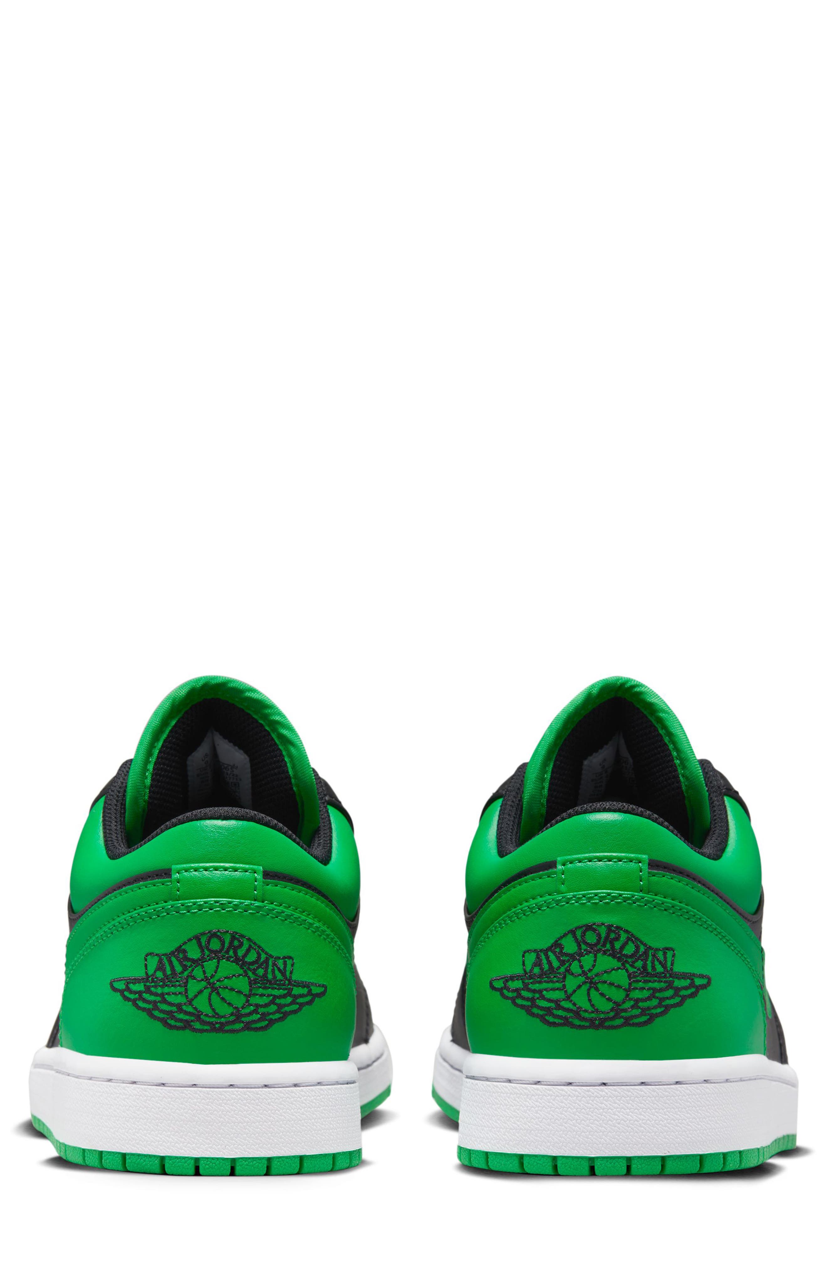 Jordan Air Jordan 1 Low Basketball Sneaker, Alternate, color, Black/ Lucky Green/ White