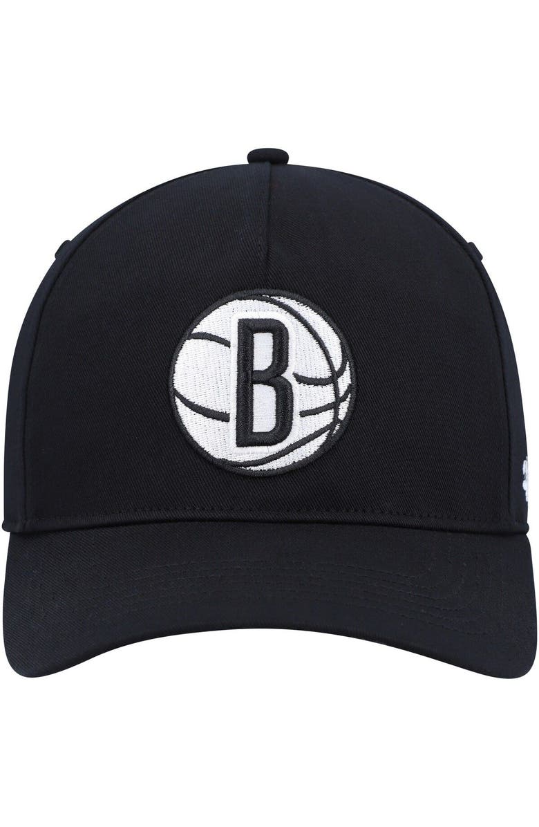 '47 Men's '47 Black Brooklyn Nets Hitch Snapback Hat, Alternate, color, 