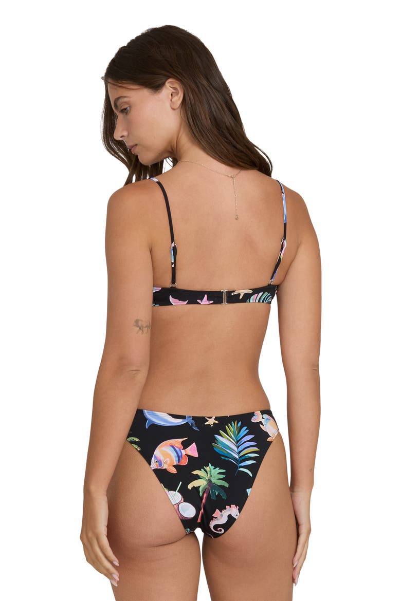 Party Wave Hike Bikini Bottoms, Alternate, color, BLACK PEBBLE