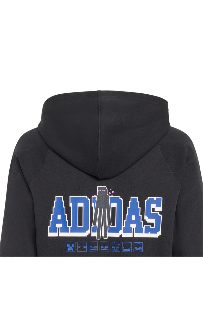 adidas Originals x Minecraft Kids' Hoodie, Alternate, color, Black/ White
