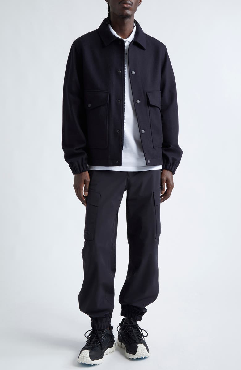 Moncler Fredarola Wool Felt Shacket, Alternate, color, 