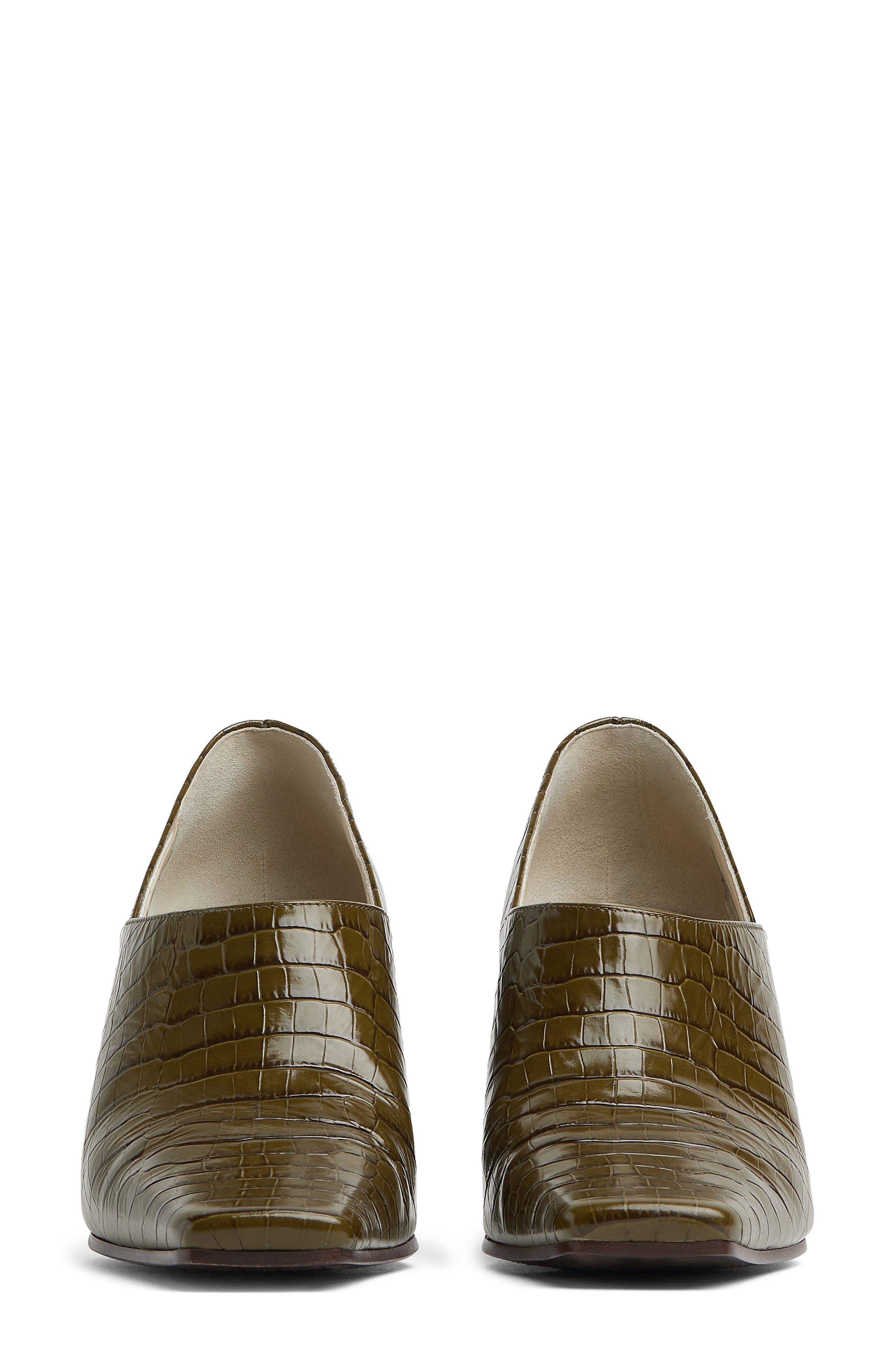 Bottega Veneta Lewis Square Toe Pump, Alternate, color, 3310 Olive Oil