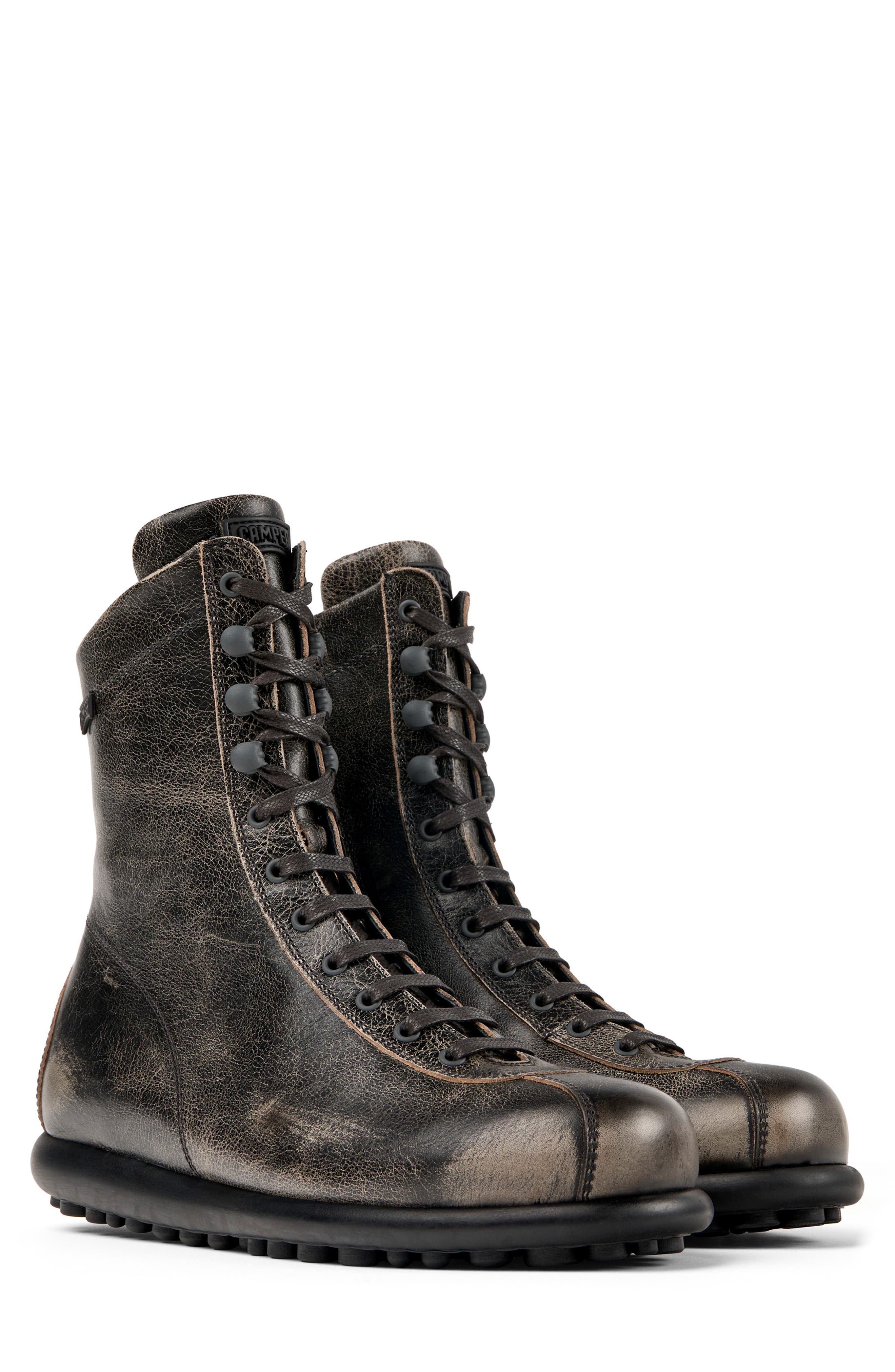 Camper Pelotas Ariel Distressed Combat Boot, Main, color, Vintage Bronze