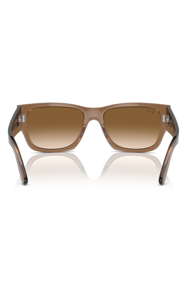 Ray-Ban Carlos 56mm Polarized Rectangular Sunglasses, Alternate, color,