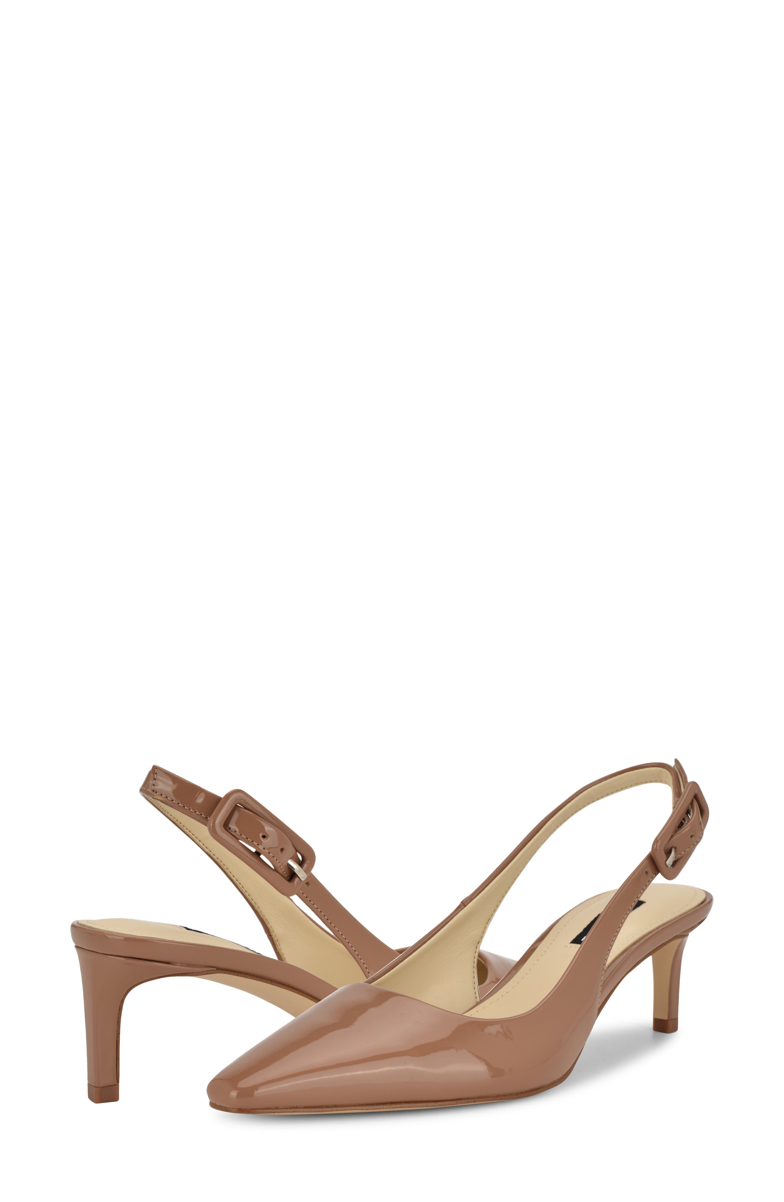 Yurri Pointed Toe Slingback Pump, Alternate, color, MEDIUM NATURAL