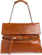 Moschino Medium Tie Me Leather Shoulder Bag
