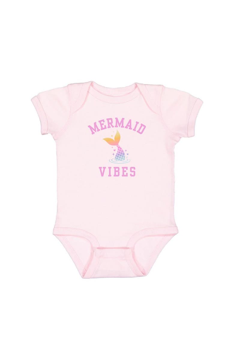 Sweet Wink Mermaid Vibes Short Sleeve Bodysuit, Main, color, Pink
