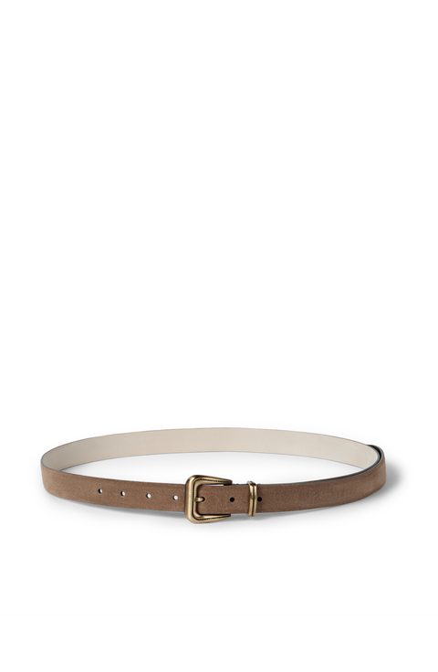 Suede belt