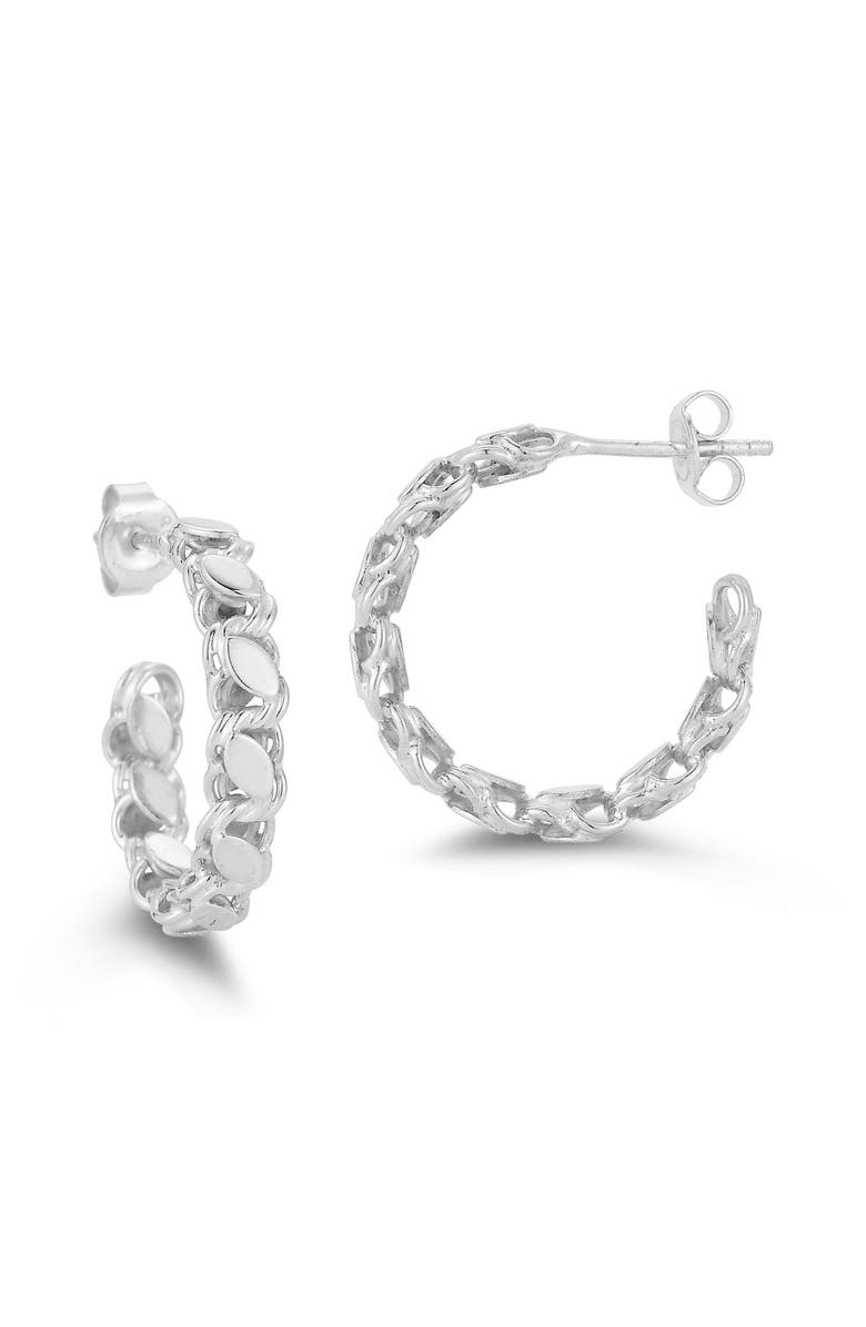 CHLOE AND MADISON Textured Hoop Earrings, Main, color, 