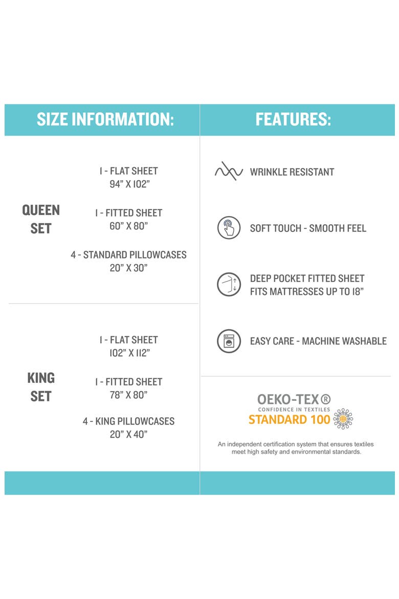Solid 1000 Thread Count Sheet Set, Alternate, color, OCEAN GREEN