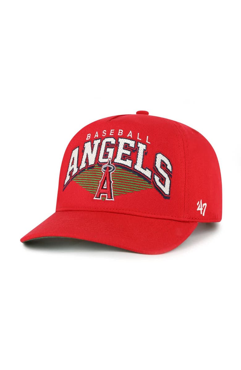 '47 Men's '47 Red Los Angeles Angels Pomona Hitch Adjustable Hat, Main, color, Red
