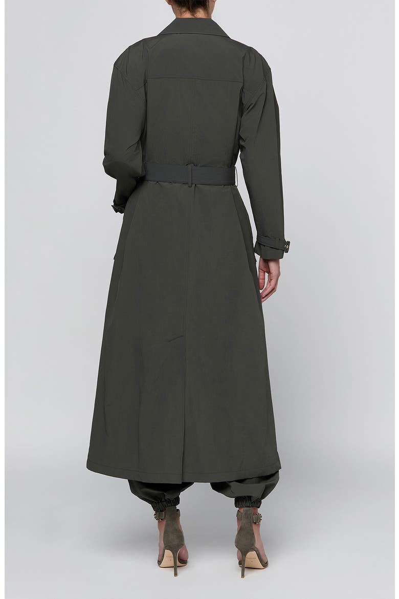 Axel Windbreaker Trench Coat, Alternate, color, ASH OLIVE