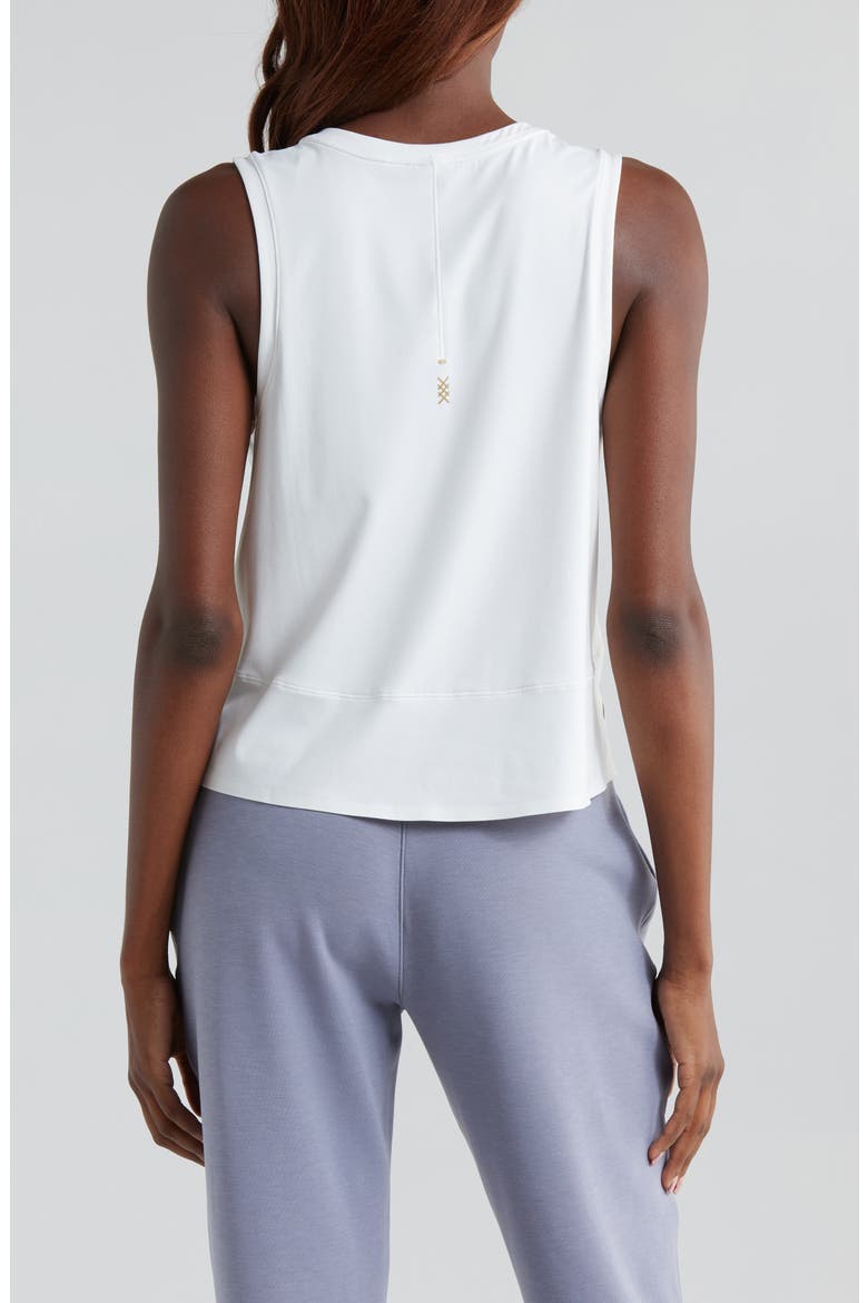Serene Crop Performance Tank, Alternate, color, SNOW WHITE