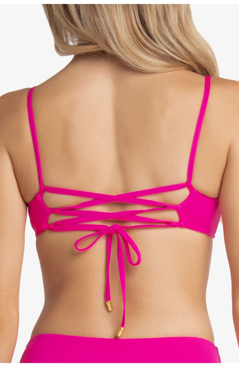 HELEN JON Ballet Bralette, Alternate, color, Textured Lotus Pink
