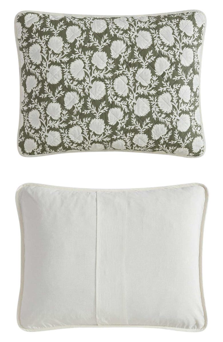 Eddie Bauer Garden Bloom Cotton King Quilt Set, Alternate, color, Green