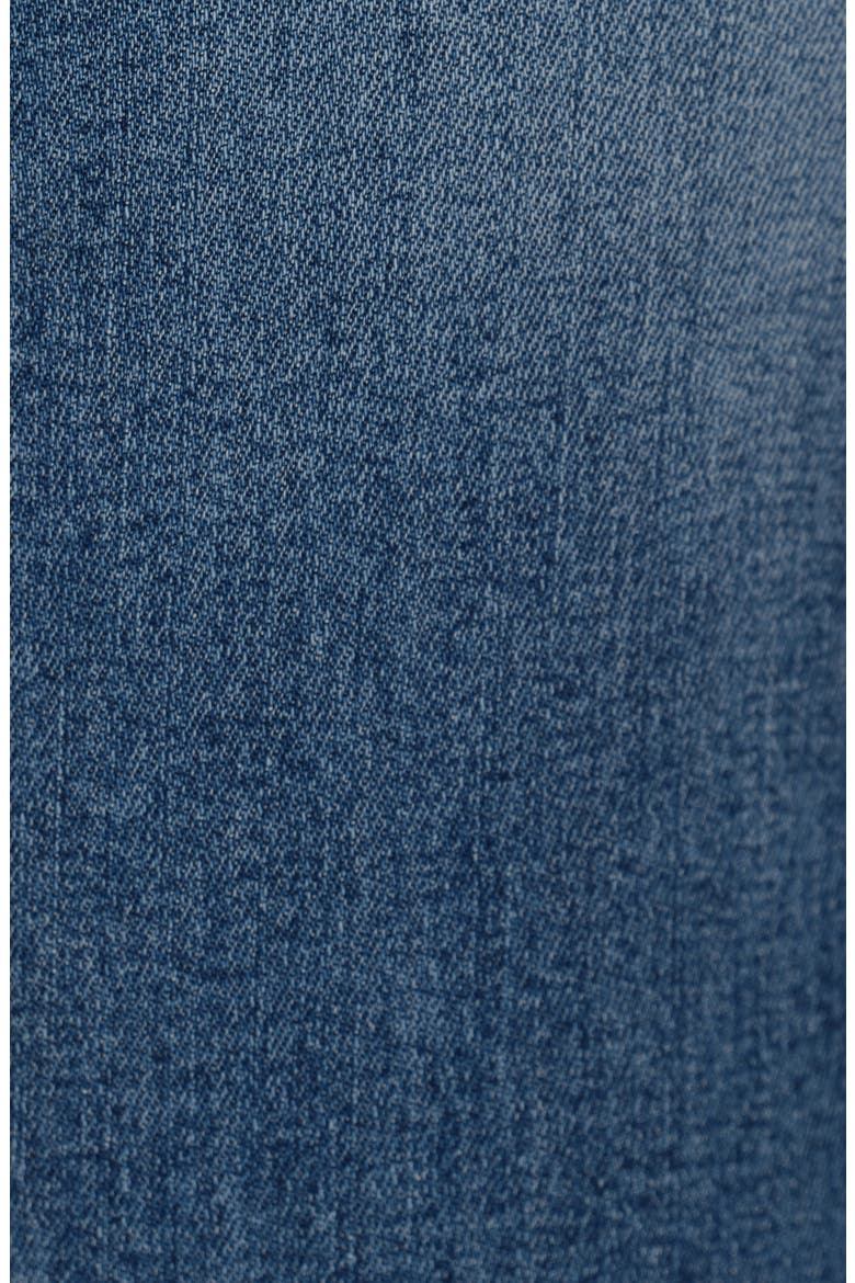High Waist Fray Hem Ankle Flare Jeans, Alternate, color, MEDIUM BLUE