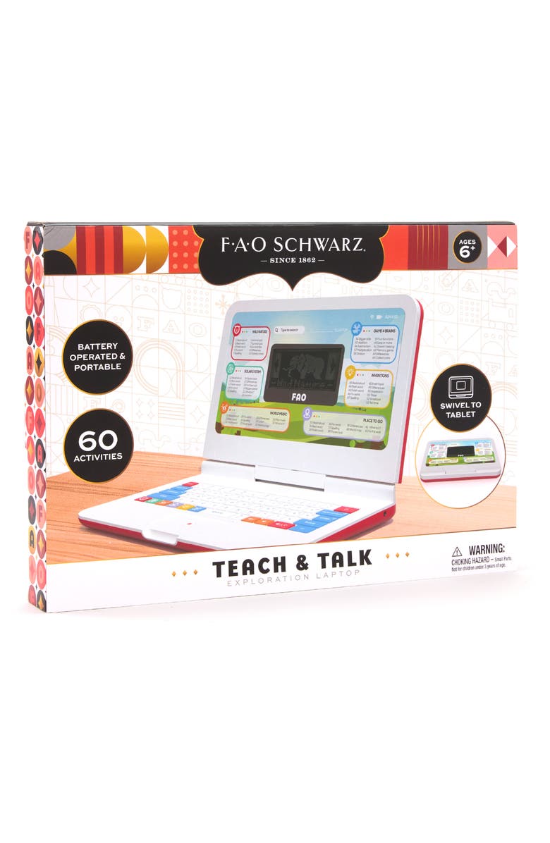 FAO Schwarz Teach & Talk Exploration Laptop, Alternate, color, Red