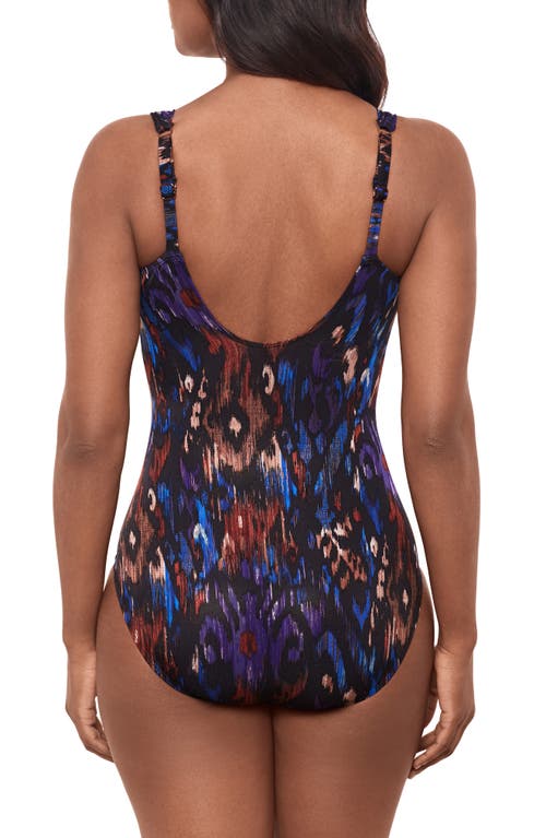 Shop Miraclesuit ® Tapiz Siren One-piece Swimsuit In Black/multi