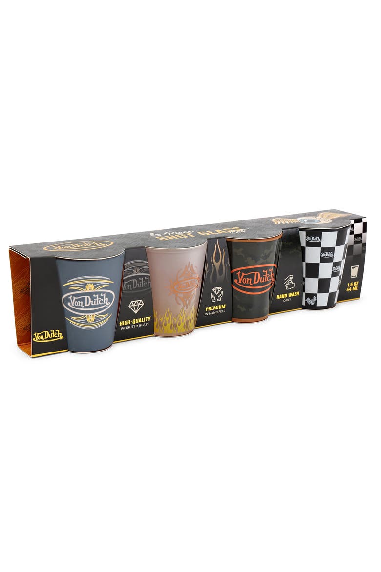 Iconic 4-Piece Shot Glass Set, Alternate, color, Urban
