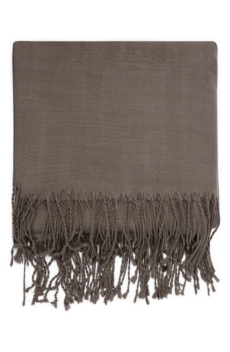 ettitude Clean Lyocell Throw Blanket, Main, color, Graphite