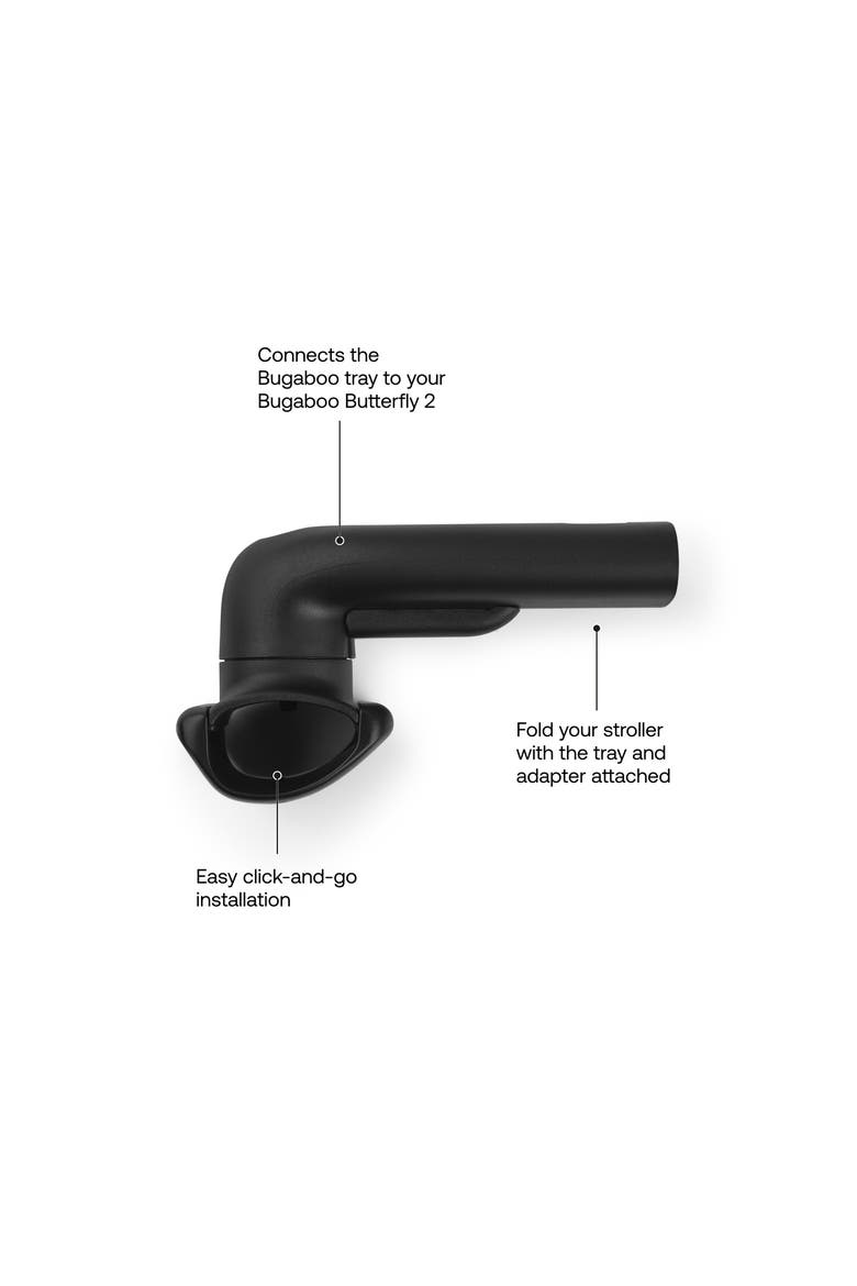 Tray Adapter for Butterfly 2 Stroller, Alternate, color, BLACK