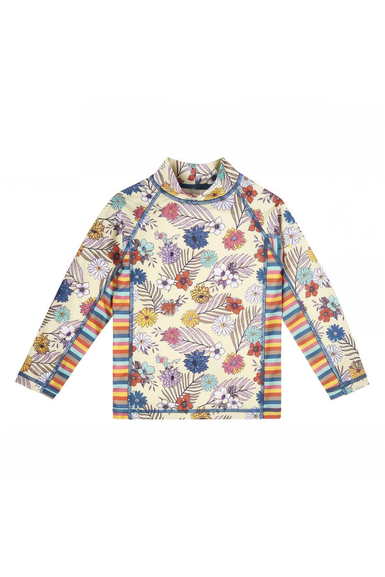 2PC Long Sleeve Sunny Swim Set, Alternate, color, Summer Garden