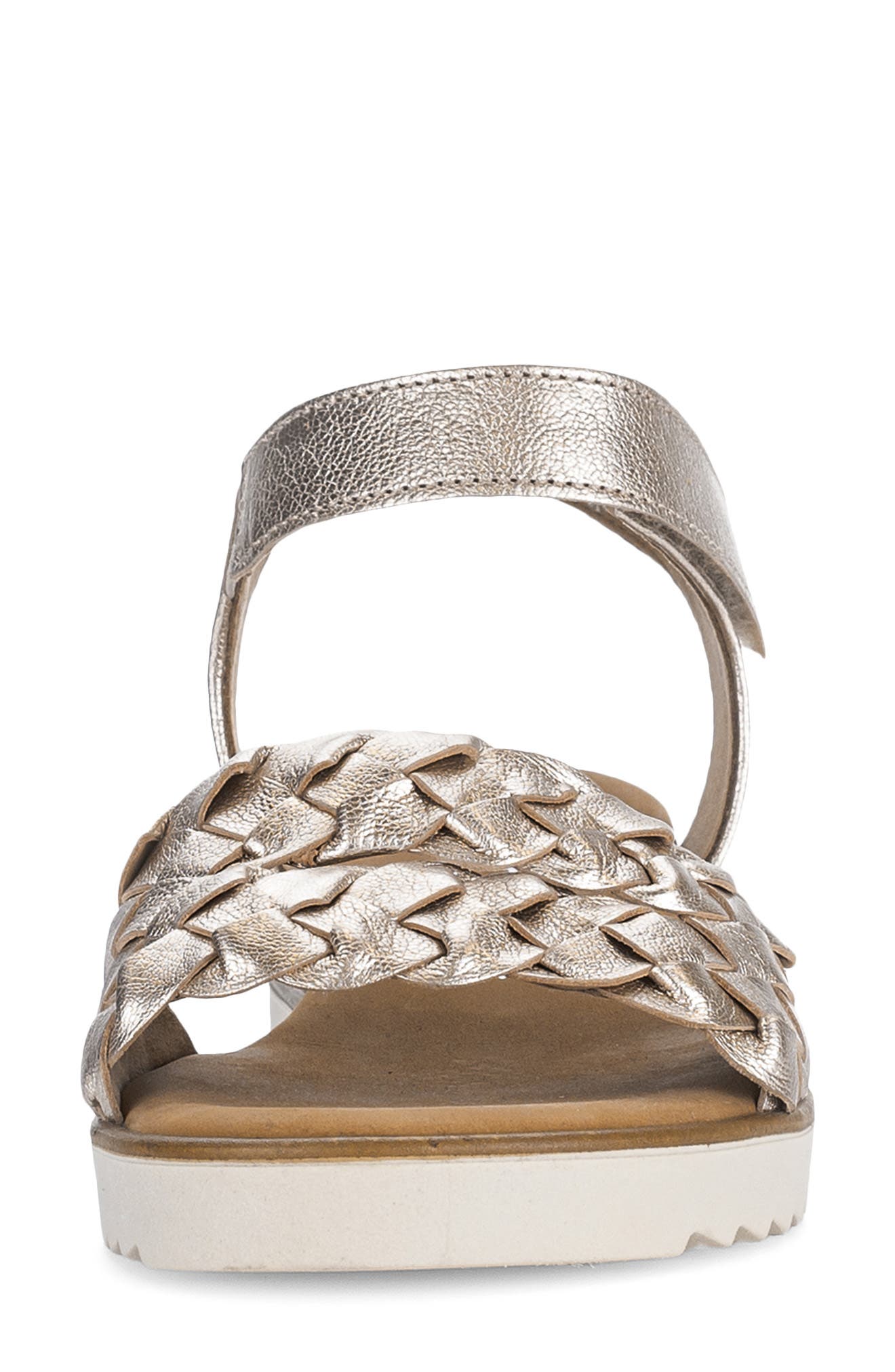 Gabor Ankle Strap Sandal, Alternate, color, Puder