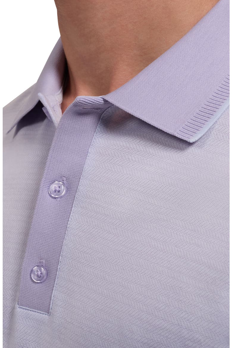 Jacquard Cotton Polo, Alternate, color, LILAC