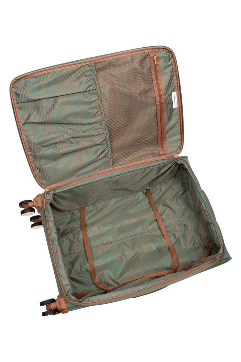 Odelia 23-Inch Soft Shell Spinner Suitcase, Alternate, color, GREEN TEA