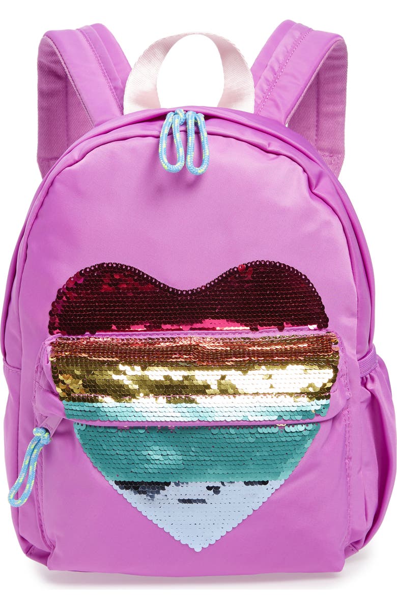 crewcuts by J.Crew Sequin Heart Backpack, Main, color,