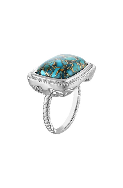 Fzn Turquoise Statement Ring In Turquoise