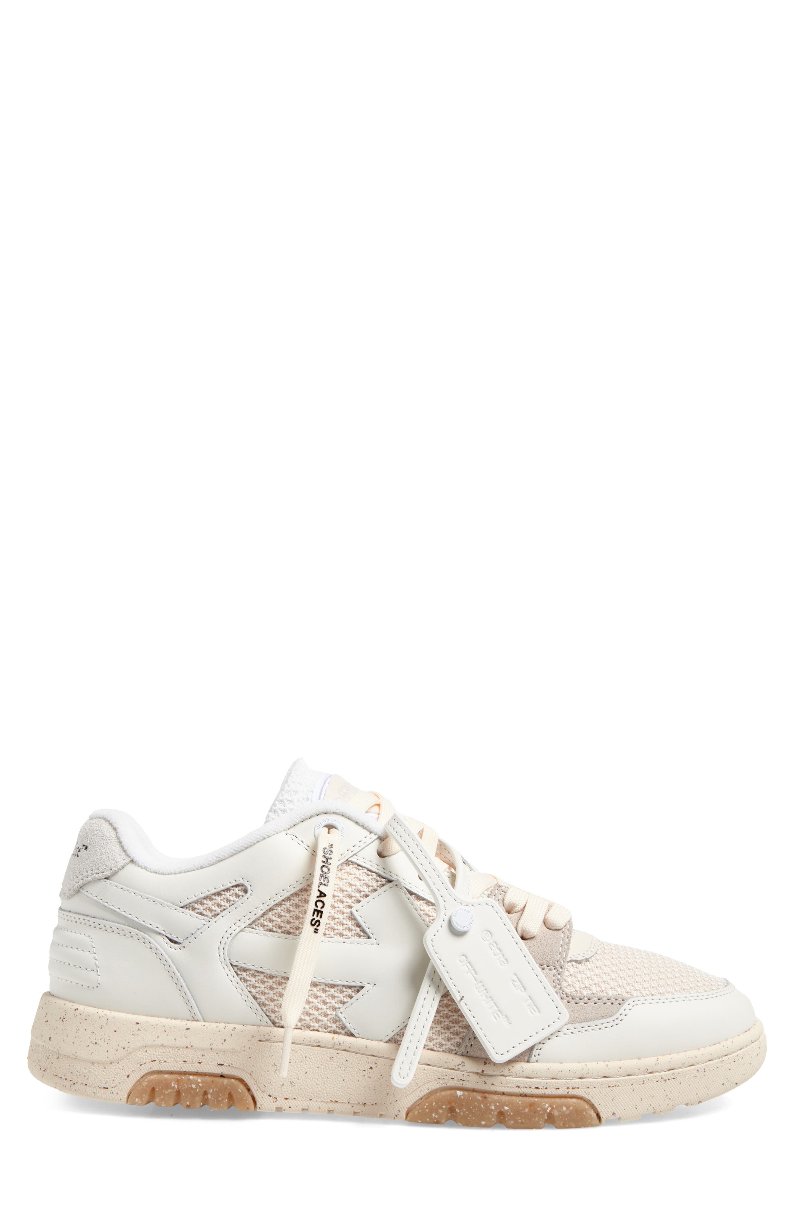 Off-White Slim Out of Office Sneaker, Alternate, color, White - Cream