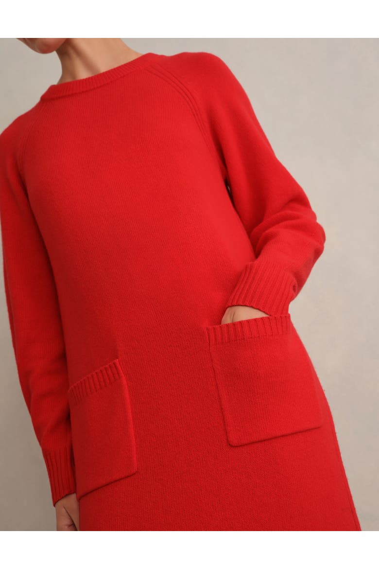 Claudia Knitted Midi Dress, Alternate, color, Pepper Red