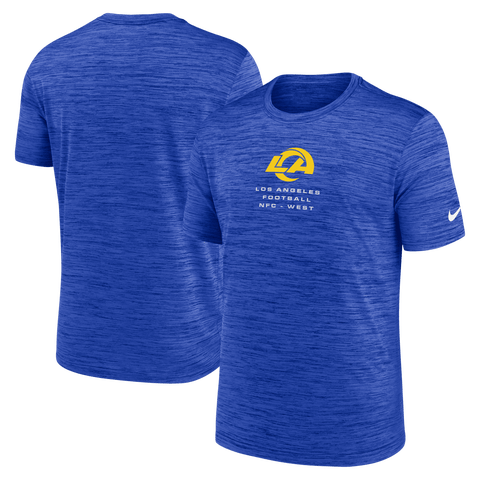 Men's Nike Royal Los Angeles Rams Velocity Ball Carrier Dri-FIT T-Shirt