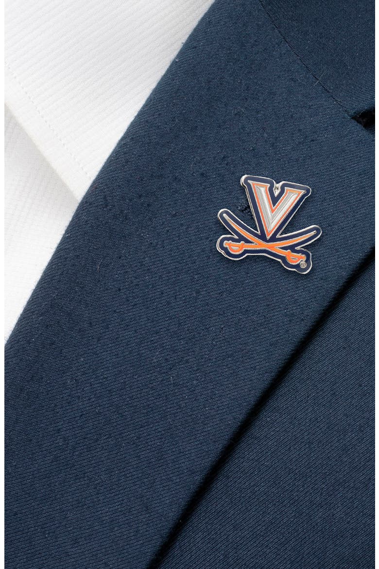 NCAA Virginia Cavaliers Lapel Pin, Alternate, color, ORANGE