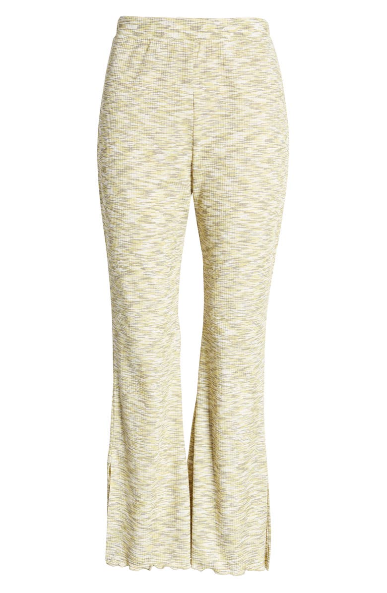 Lisa Says Gah Josie Ribbed Space Dye Flare Pants, Main, color, 