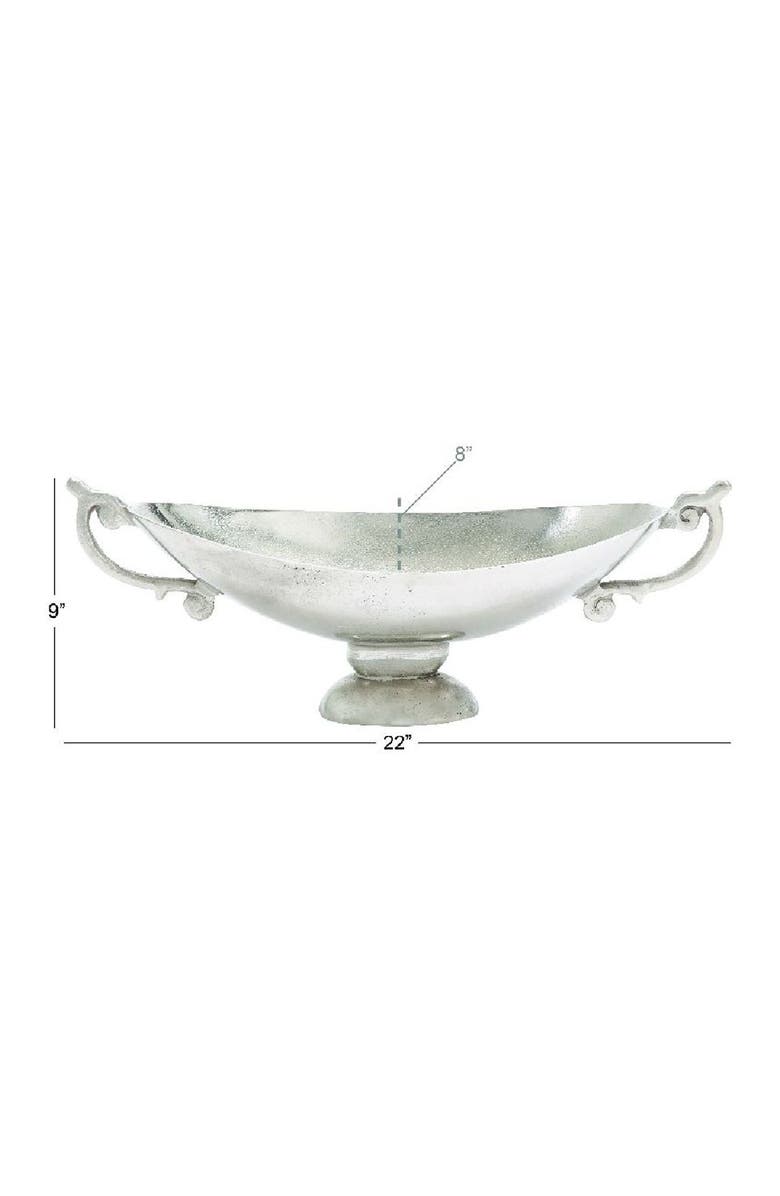 UMA Traditional Silver Aluminum Classic Style Pedestal Bowl, Alternate, color,