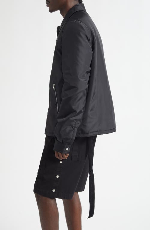 Rick Owens Drkshdw Concealed Zip Jacket In Black